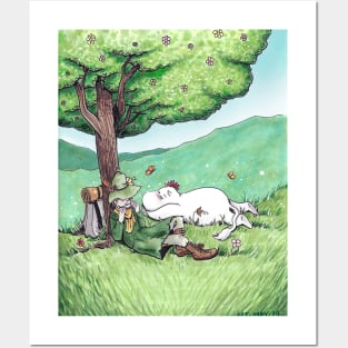 Moomin and Snufkin Posters and Art